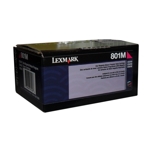 80C10M0 Lexmark CX310,410,510 Magenta Return Program 1K Toner Cartridge