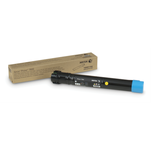 106R01566 Cyan High Capacity Toner Cartridge; Phaser 7800