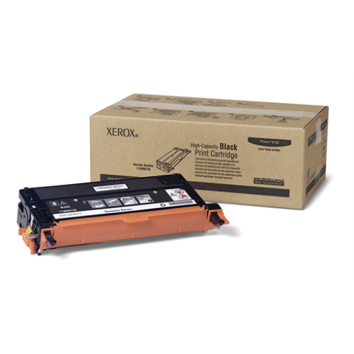 XEROX BLACK HIGH CAPACITY PRINT CARTRIDGE PHASER 6180