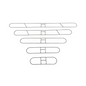 Dual Dust Mop Frame 24" x 5" - Fits CLIP-ON and SNAP-ON Handles