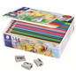 Extruded color pencil,class pack, 144ct + 3 sharpeners 510 10 (12 colours x 12packs)