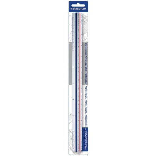 98718-31BK STAEDTLER-Mars Limited TRIANG.RULER ARCHITEC.12"