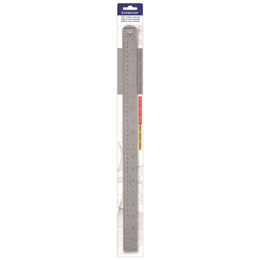 96353-18BK04 STAEDTLER-Mars Limited STEEL RULER CORK BACK.18