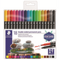 Double-ended perm. pens 18 pcs
