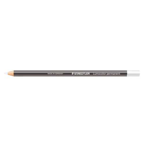 Lumocolor® permanent glasochrom Waterproof dry marker - White