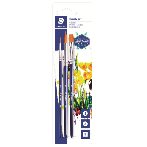 989-SBK3-302 STAEDTLER-Mars Limited BRUSHES SYNT.SET OF 3x