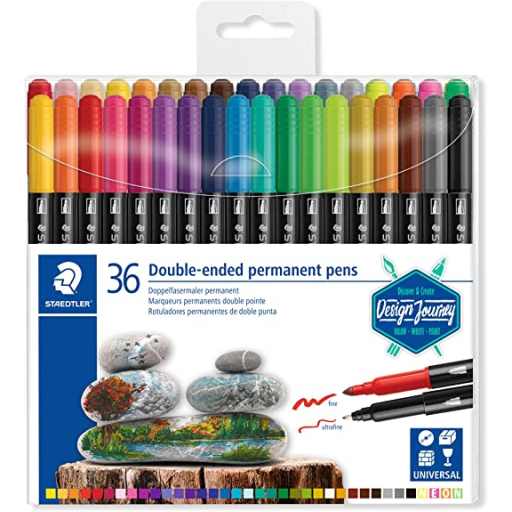 3200-TB36 Double-ended fibre-tip pens pk/36