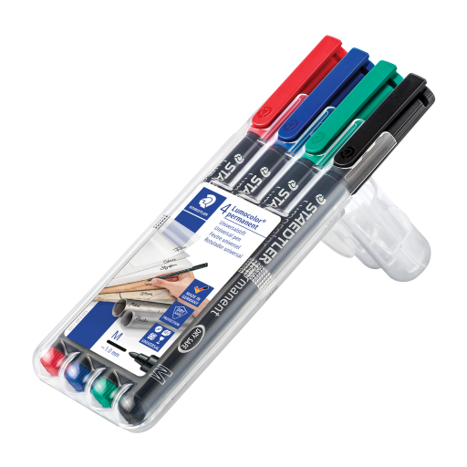 317-WP4 STAEDTLER-Mars Limited MARKER LUMO.MED.PERM. CARD
