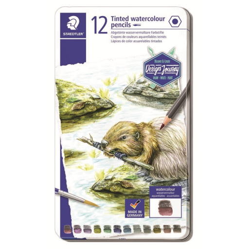 Coloured pencil tint 12pc 100% PEFC