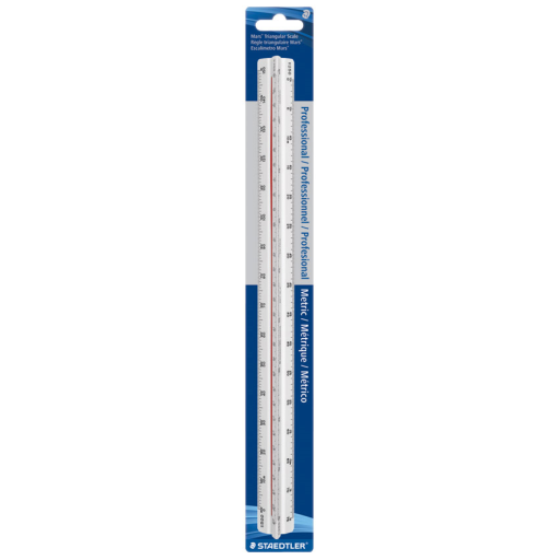 987-18-4BK STAEDTLER-Mars Limited TRIANG.RULER METR.30cm CAR