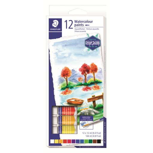 8880-C12-02 STAEDTLER-Mars Limited WTRCOLOUR PAINT 12ml AST