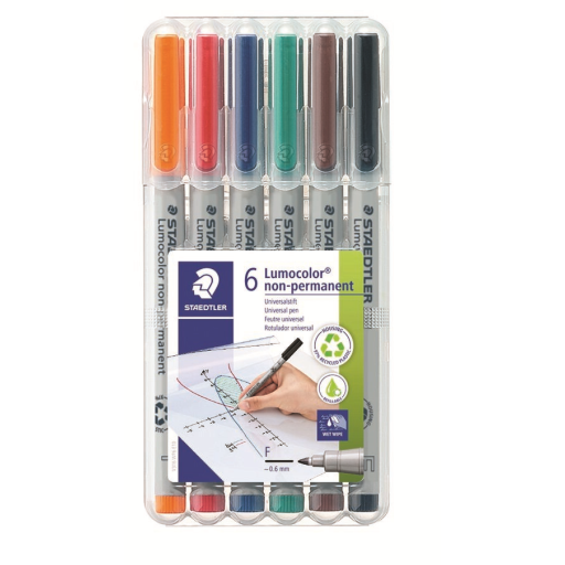Universal pen Lumocolor non-p F 6pc