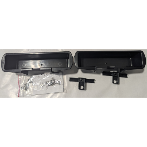TITAN 2 CONTAINERS AND BLACK HOOKS KIT, SCREWS FOR SHELF WITH BLACK PANELS