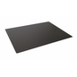 DURABLE Contoured Edge Black Desk Pad 26" x 19" - Non-slip, Glare-free Desk Mat Surface for an Organized and Protected Workstation, Desk Mat for Desktop