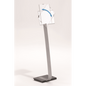 DURABLE Infobase Duo Aluminum Floor Sign Stand for Letter-Size Inserts, Portrait and Landscape Use, 10-4/5 x 11-1/5 x 46 Inches (481423)