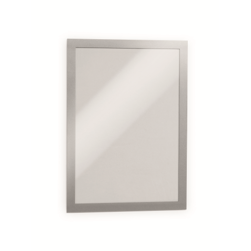 DURABLE Self-Adhesive Magnetic DURAFRAME Document Sign Holder, Letter-Size 8-1/2" x 11", Silver, 2 Pack (476823)