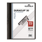 DURABLE Report Cover with DURACLIP, Letter-size, Holds Up to 30 Pages, Clear Cover/White, 25 per Box (220301)