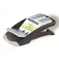 DURABLE VISIFIX Desk Business Card File, 100 Pockets, A-Z Guides, Graphite/Black (241301)