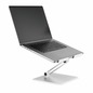 DURABLE Folding Adjustable Laptop Mount - Ergonomic Universal Laptop Computer Stand for Desk, Portable Laptop Stand that Folds for Easy Storage, Non Slip Aluminum Laptop Mount, For 10" to 17" Laptops and Tablets