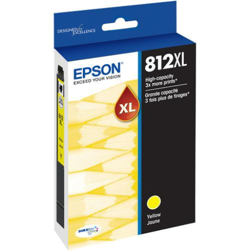 T812XL420-S Epson EPSON T812 High Capacity Yellow Ink Cartri