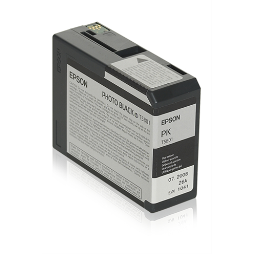 T580100 EPSON ULTRACHROME PHOTO BLACK INK 80ML, STYLUS PRO 3