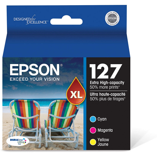 T127520S Epson 127 Extra HighCAP Color Original Ink Cartridge