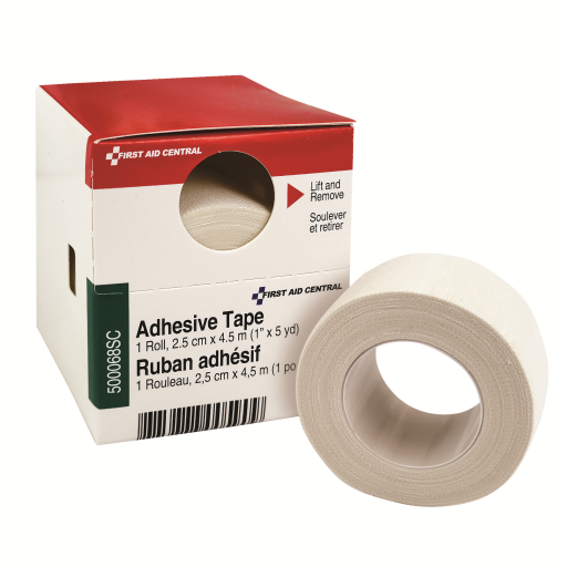 Adhesive Tape, 2.5 cm x 4.5 m (1” x 5 yd), 1/box