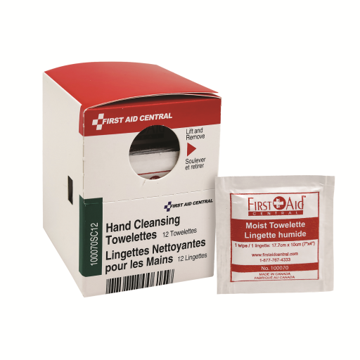 Hand Cleansing Towelettes, 12 per Box