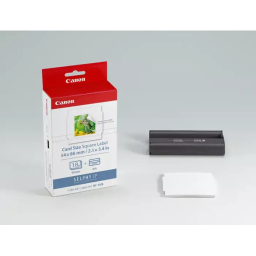 Canon Colour Ink & Paper Set KC-18IS (Card Size) Square Label