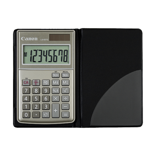 1076B002 Canon LS-63TG Silver 8-digit display