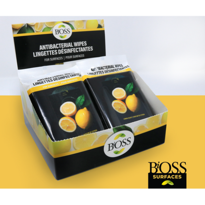 BIOSS005 BiOSS ANTIBACTERIAL WIPES FOR SURFACES - (10 inner