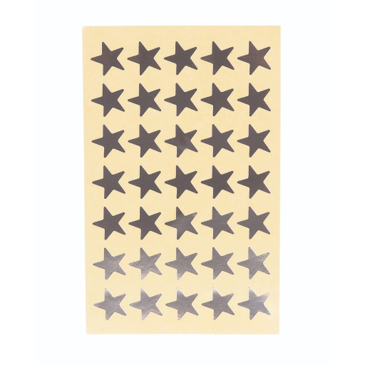 Silver Stars, 350/Pkg. / 
?toiles argent ? paquet de 350