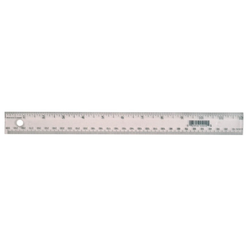 30cm/12? Double Bevel ? Inch/Metric Scales / 
30cm/12 po deux biseaux ? pouces/m?trique