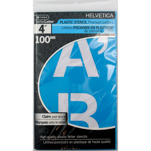 Helvetica Stencil 4?, Caps   
Pochoir Helvetica de 4 po, majuscules