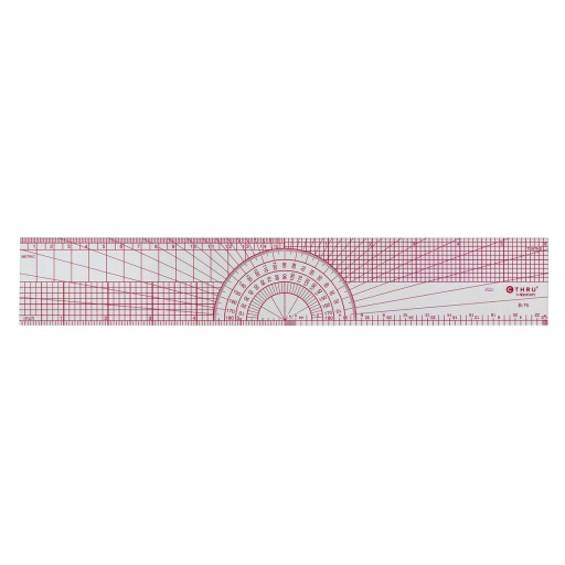 Bevelled Protractor Ruler 12?
R?gle biseau rapporteur , 12 po