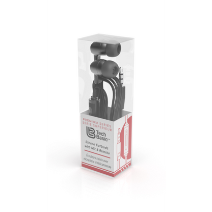Bulk Earbuds w/ Mic, Premium