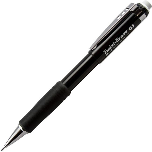 Twist-Erase III Mechanical Pencil (0.5mm), Black Barrel