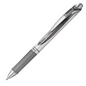 EnerGel Retractable Gel Roller, (0.7mm) Metal Tip, Grey Ink