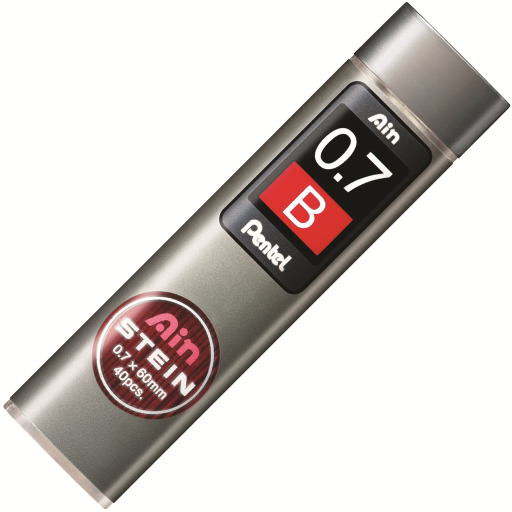Ain Stein Lead Refill (0.7mm), B, 40 Leads per Tube