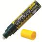 Pentel Arts Wet Erase Chalk Marker, Jumbo Chisel Tip, Yellow Ink