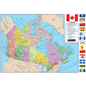 Canada 49"/124.5Cm X 33"/84Cm Wall Map (English/French)