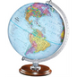 Replogle Student Globe 12"/30Cm Diameter Blue Ocean Desk Globe With Metal And Semi-Meridian (English)