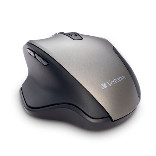 Verbatim Silent Ergo Wrls Blue LED Mouse-Graphite