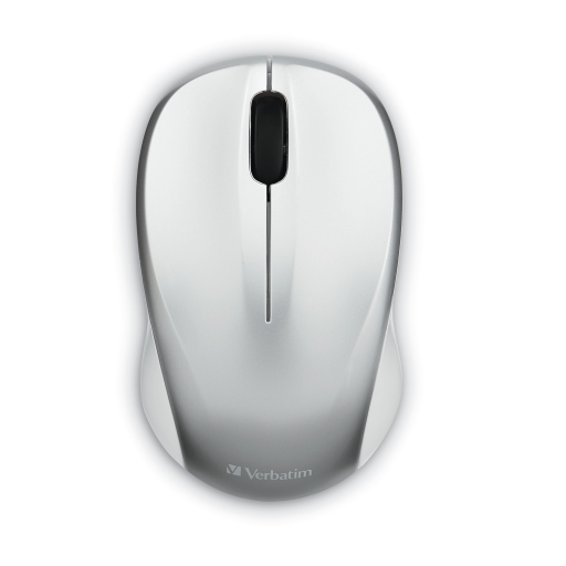 Verbatim Silent Wireless Blue LED Mouse Silver