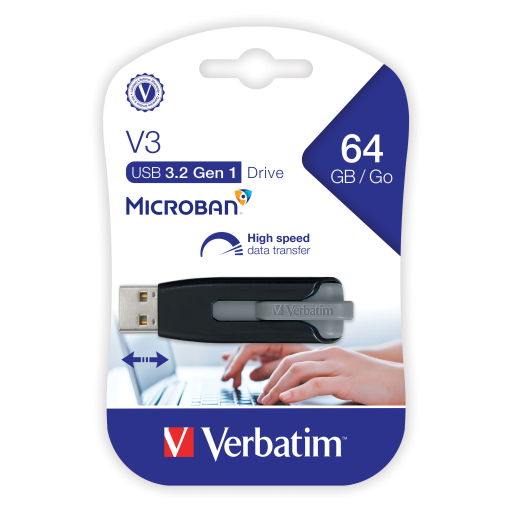 Verbatim 64GB SnG V3 USB 3.0 Black/Grey