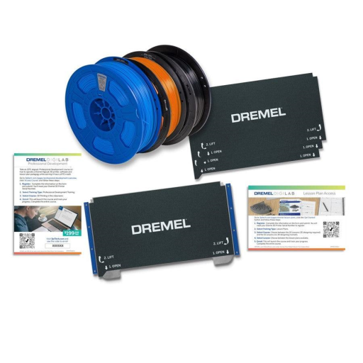 3DFLEXEDU-KIT Dremel 3D40-FLX accessories, PD and lesson plans (3D40-FLX-01 not incl.)