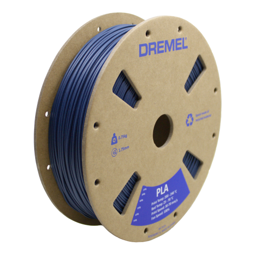 3D PLA Filament Spool, 1.75mm Diameter, Matte Navy Blue 0.75kg
