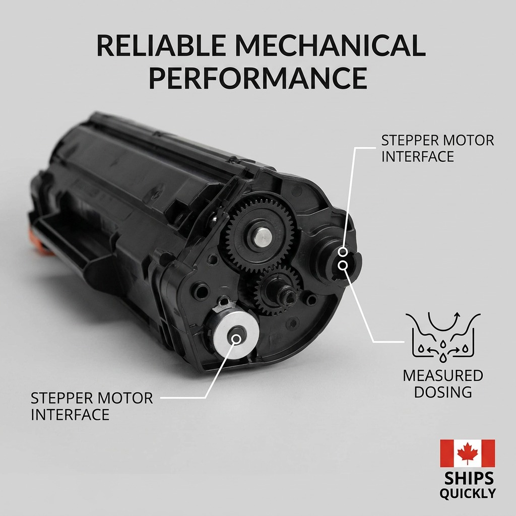 Reliability feature visual for Elevate CF472X remanufactured cyan toner cartridge.