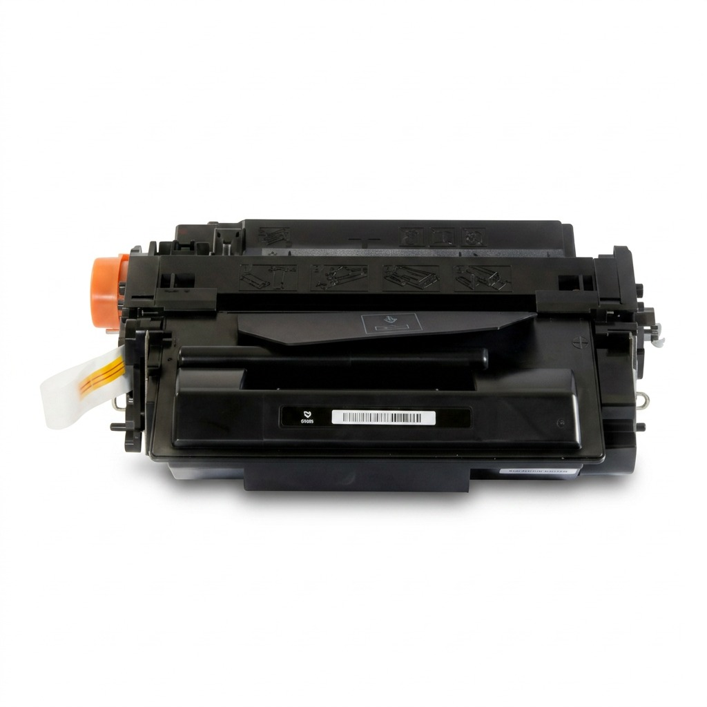 A high-resolution, centered view of the black Elevate Imaging compatible toner cartridge, identical to image_0.png, isolated on a pure white background with realistic lighting and soft drop shadow.