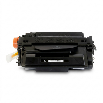 A high-resolution, centered view of the black Elevate Imaging compatible toner cartridge, identical to image_0.png, isolated on a pure white background with realistic lighting and soft drop shadow.